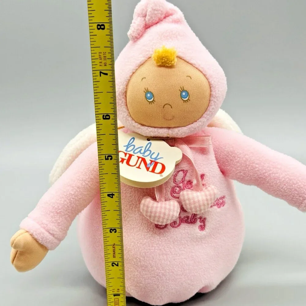 Baby Gund Pink‎ Angel Doll God Bless Baby Plush Chime Bundle of Blessings 58040